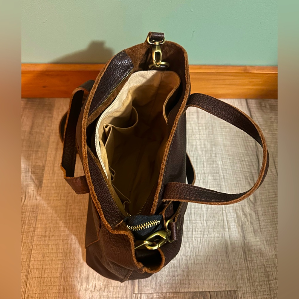 Portland Leather Goods Medium Crossbody Tote - Picture 9 of 12